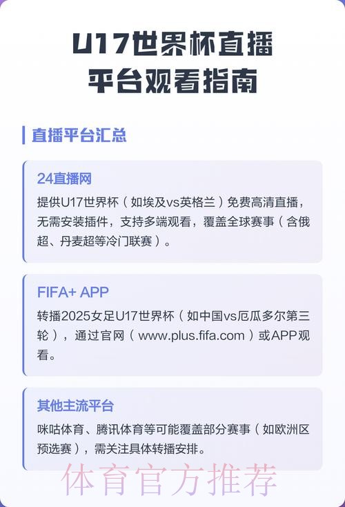 观看世界杯的手机直播平台推荐大全